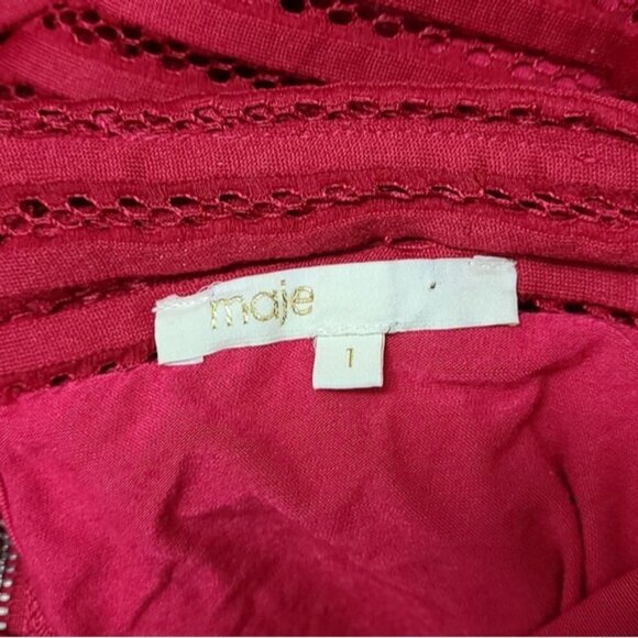 MAJE Red Jam Puffball Skirt Women's Size US XS - Picture 12 of 15